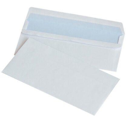 Kuvert Selbstklebend Weiß 110x220mm 75gsm 1 Stk.