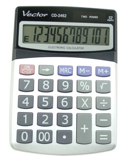 Bürorechner VECTOR KAV CD-2462, 12 Stellen, 1 Stk.