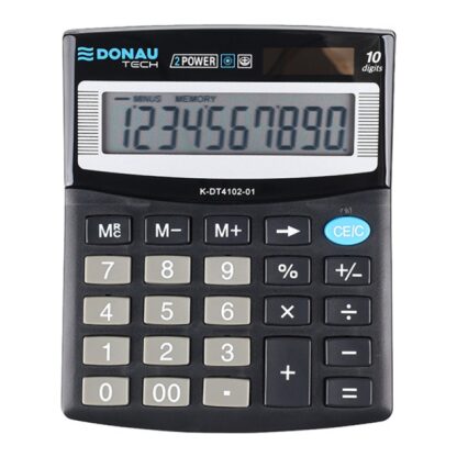 Bürorechner 10-stelliges Display schwarz 122x100x32 mm 1 Stk.