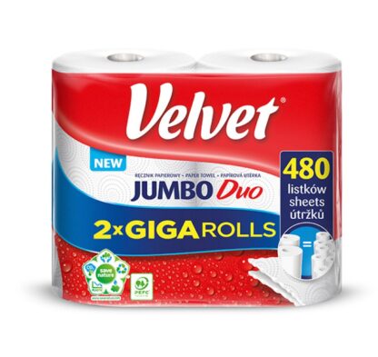 Handtuch Jumbo Duo Zellulose weiß 2-lagig 1 Stk.