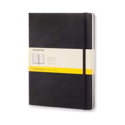 Notizbuch XL 19x25 cm, kariert, schwarz, 1 Stk.