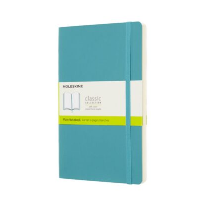 Notizbuch L 13x21cm Weicher Einband Blau 1 Stk.