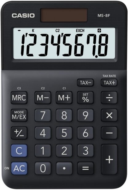 Bürorechner CASIO MS-8F 8-stellig schwarz 1 Stk.