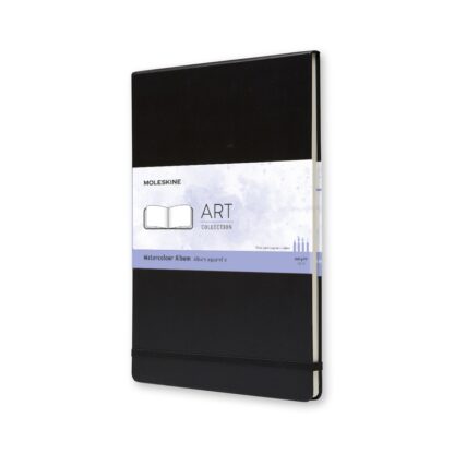 Aquarellbuch A4 Wasserfarbe Schwarzes Hardcover 60 Seiten 1 Stk.