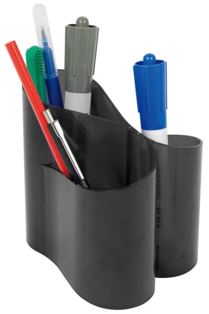 Schreibtisch-Organizer transparent schwarz modernes Design 1 Stk.